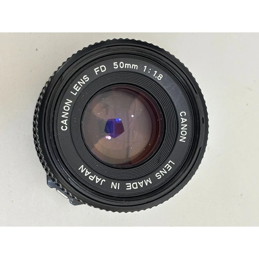Canon FD 50mm f/1.8 Prime Lens Olympic Games Official Cap Black Vintage 1984